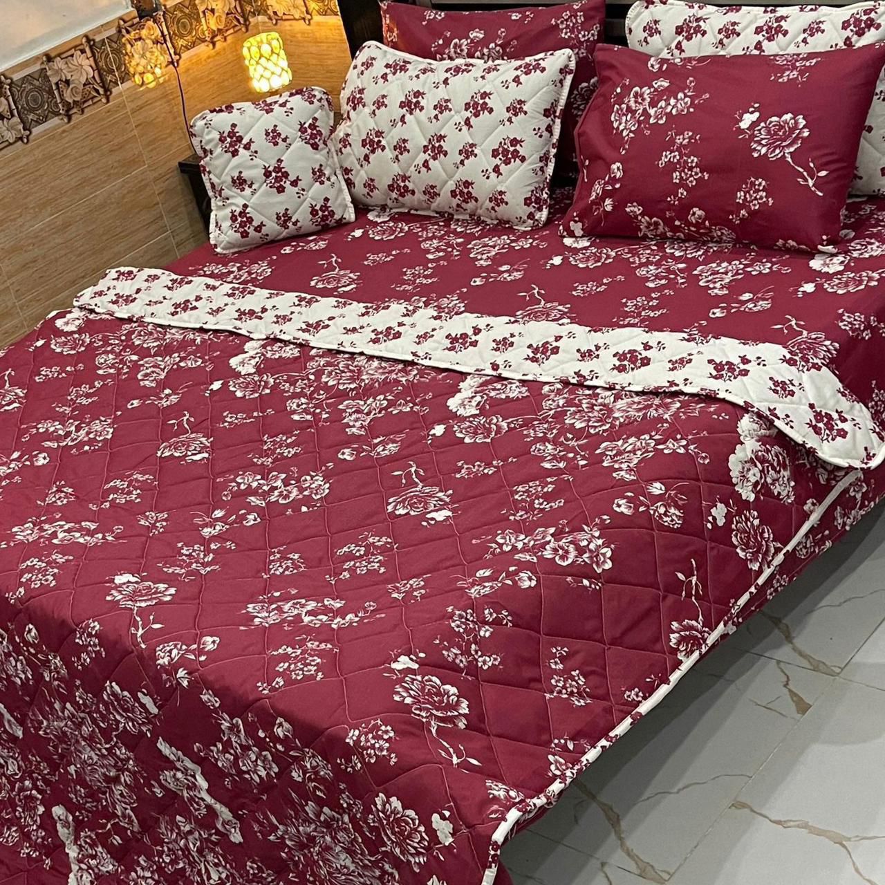 7-Piece Printed King Size Comforter Set | BS-11