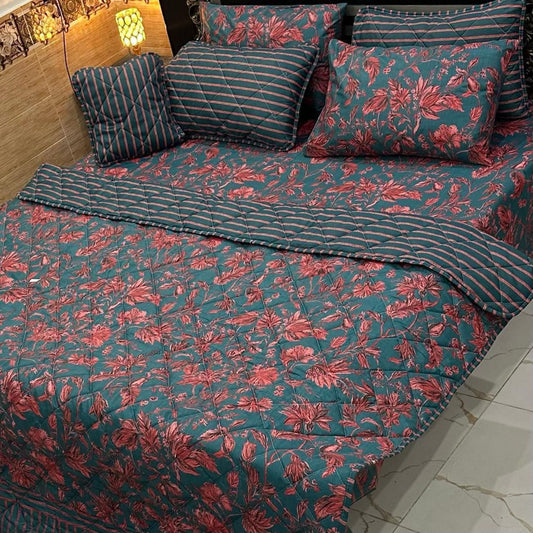 7-Piece Printed King Size Comforter Set | BS-6