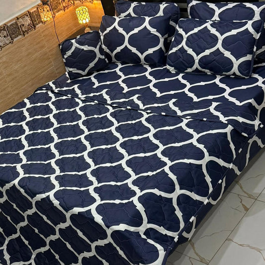 7-Piece Printed King Size Comforter Set | BS-7