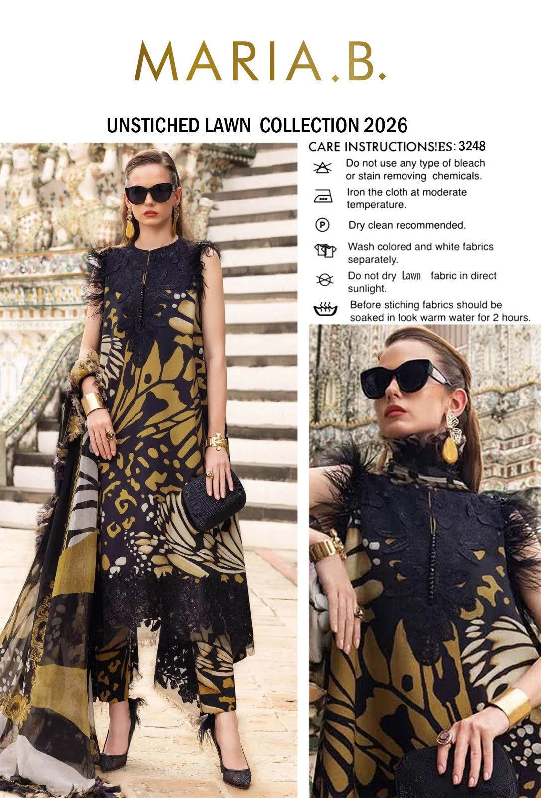 3-Piece Embroidered Lawn Suit | LC-2